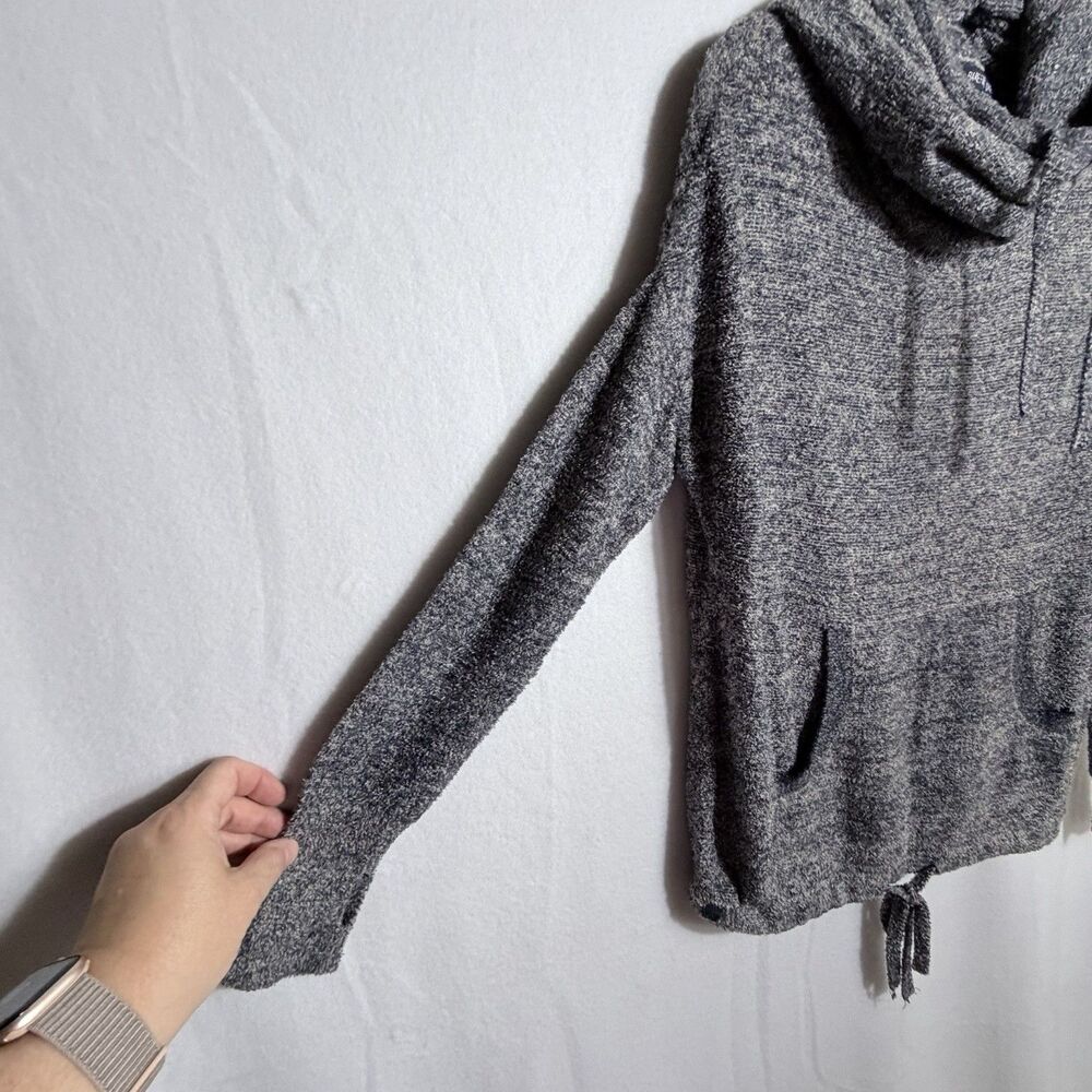 Barefoot Dreams Cozychic Lite Knit Pebble Beach Gray Hooded Pullover Women's S - Picture 6 of 9